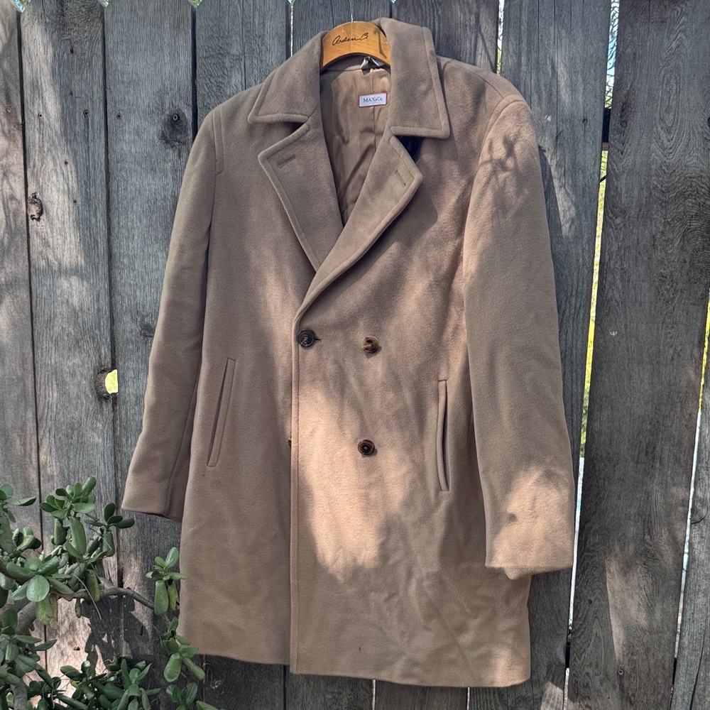 Max & Co. Tan Double-Breasted Trench Coat